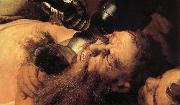 Rembrandt van rijn Details of the Blinding of Samson oil painting on canvas